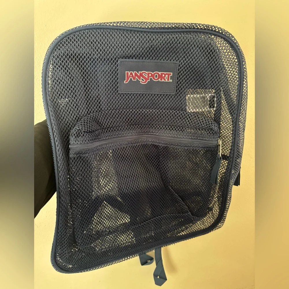 JanSport Black Men’s Mesh Pck Backpack - Classic Carry, Navy